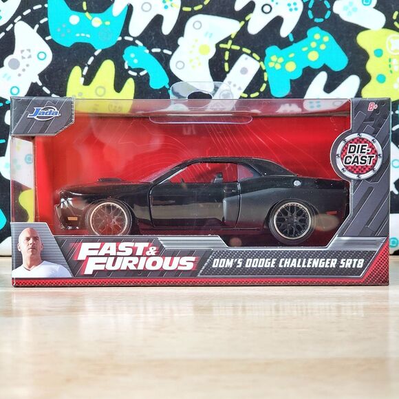 Jada Fast and the Furious Dom's Dodge Challenger SRT8 2021 1:32 Diecast Car New - Picture 3 of 11